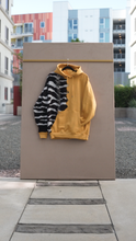 Load image into Gallery viewer, Yellow/Zebra Print Hoodie