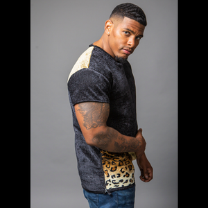 Black Animal Printed Suede | Black Gold Safari | Tsion Tyeese