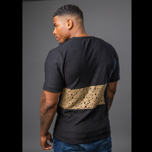 Black Polyester Spandex Shirt | Black Sandz | Tsion Tyeese